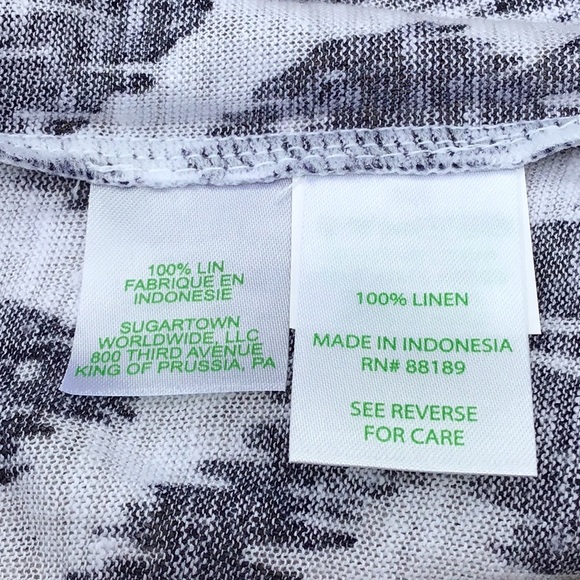 Lilly Pulitzer Duval Fish Aztec Print 100% Linen - Picture 5 of 5